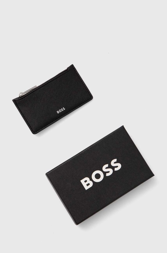 Akcesoria BOSS portfel skórzany 50530113 czarny