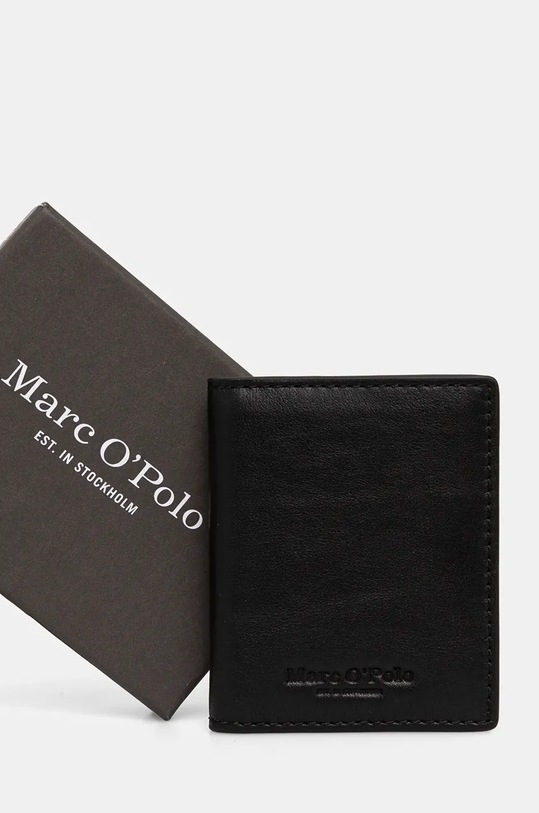 Marc O'Polo etui na karty skórzane czarny 40829916601141