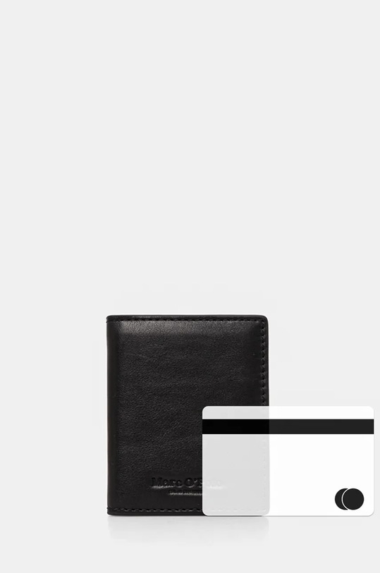 Marc O'Polo etui na karty skórzane 40829916601141 czarny
