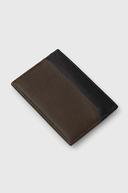 Kožené pouzdro na karty HUGO 50523712 černá AW24