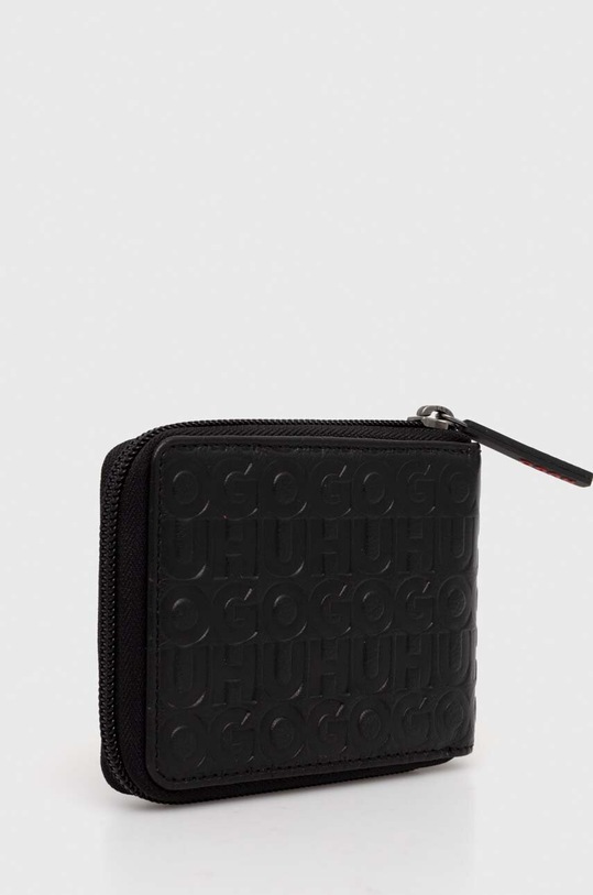 Kožená peněženka HUGO 50523734 černá AW24