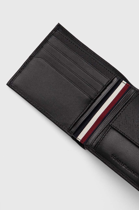 Tommy Hilfiger portofel de piele AM0AM12515 negru AW24