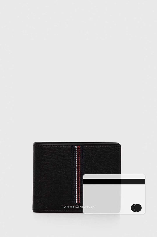 Tommy Hilfiger portofel de piele AM0AM12527 negru