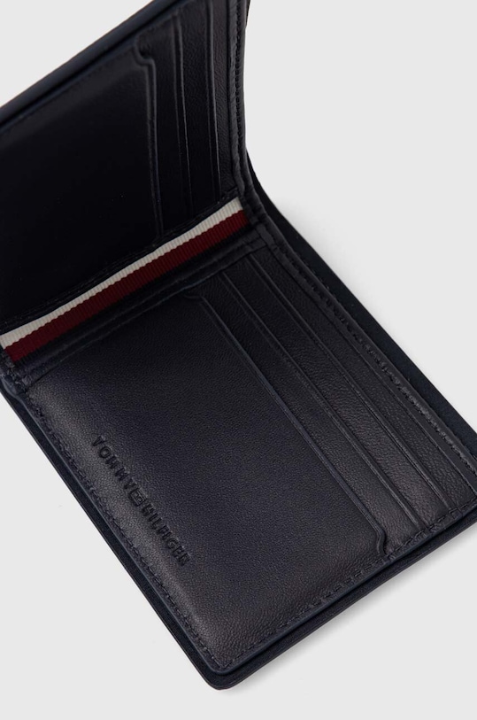 Accesorii Tommy Hilfiger portofel de piele AM0AM12528 bleumarin