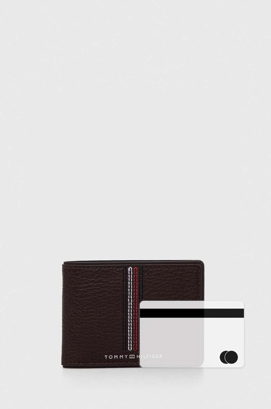 Кожаный кошелек Tommy Hilfiger AM0AM12528 коричневый