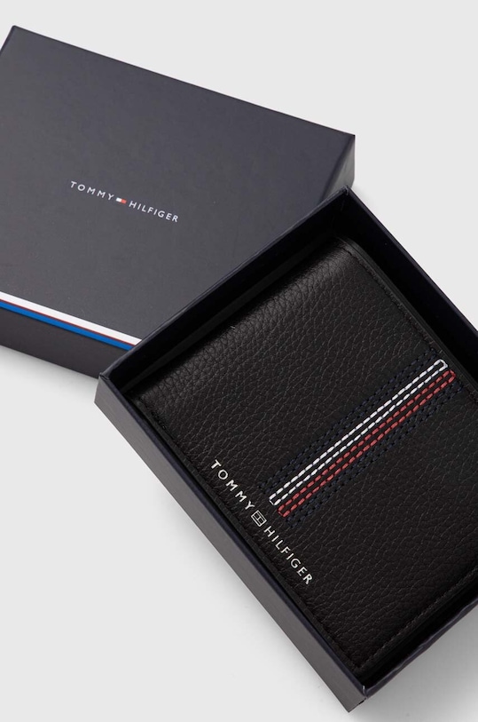 Tommy Hilfiger portofel de piele negru AM0AM12528