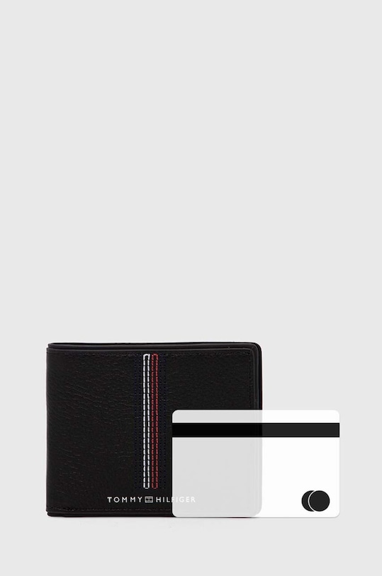 Tommy Hilfiger portofel de piele AM0AM12528 negru