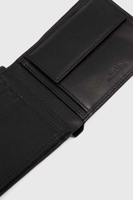 Accesorii Guess portofel de piele NEW BSTN SMNEBR.LEA24 negru