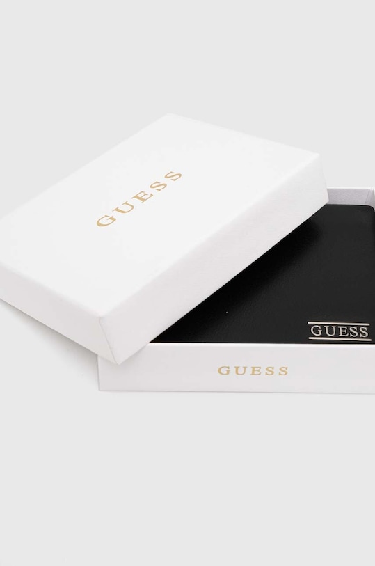 Кожаный кошелек Guess NEW BSTN чёрный SMNEBR.LEA24