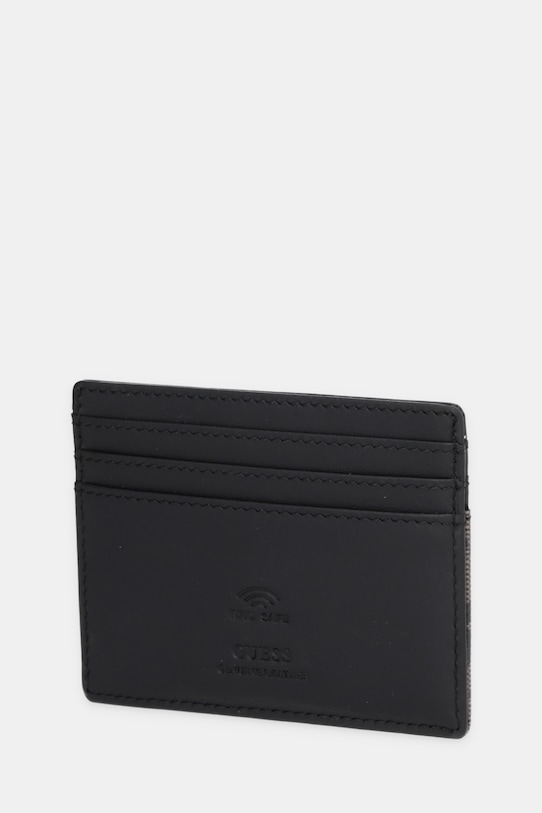 Guess etui na karty skórzane MITO SMVELE.LEA25 brązowy AW25