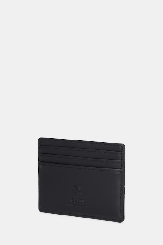 Guess etui na karty skórzane MITO SMVELE.LEA25 czarny AW25