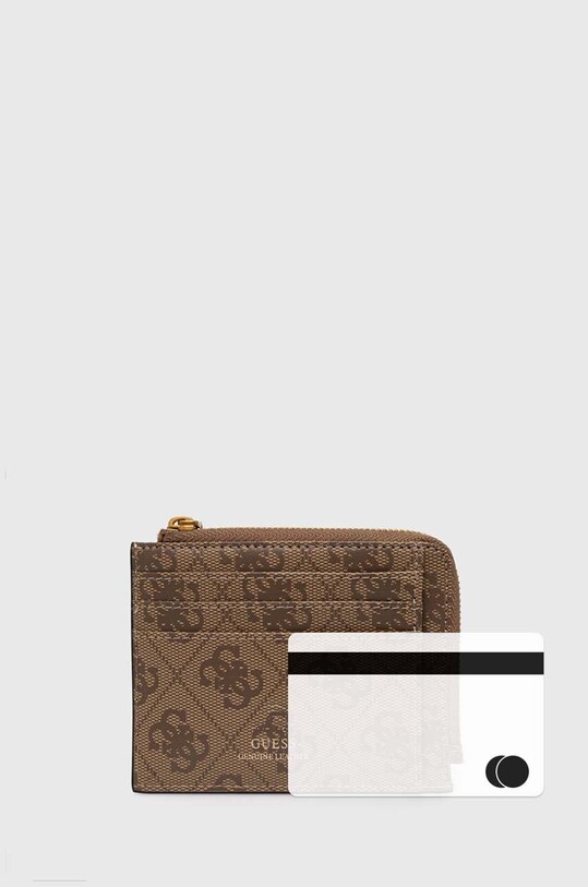 Guess portofel de piele MITO bej SMVELE.LEA75