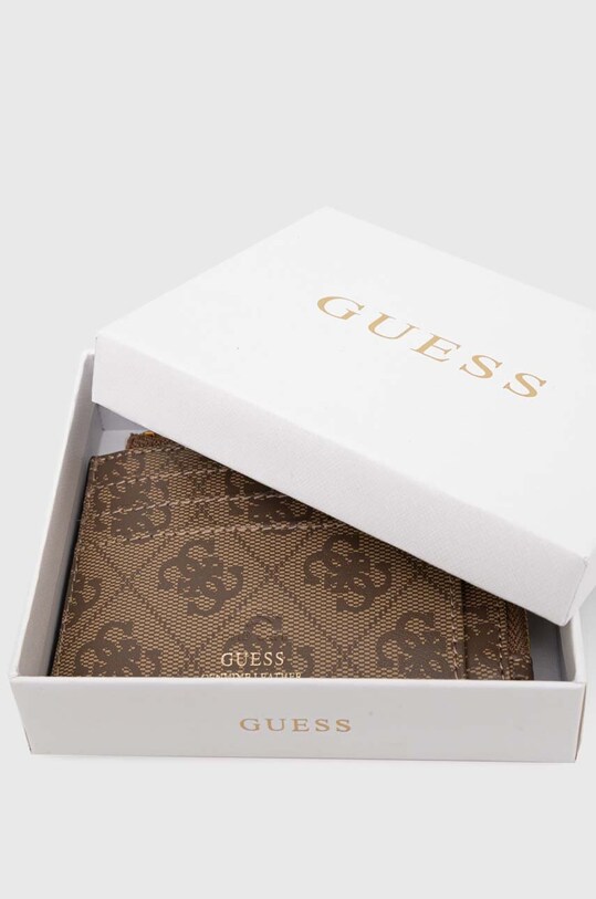 Accesorii Guess portofel de piele MITO SMVELE.LEA75 bej