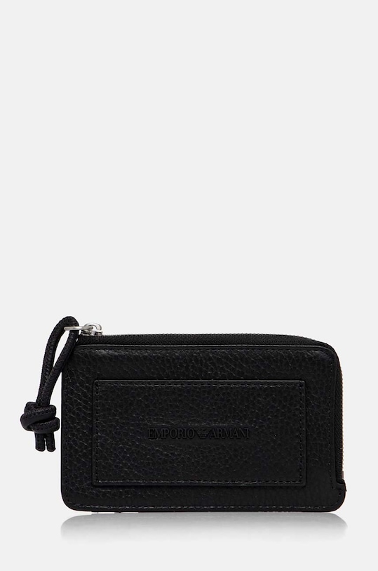 Peňaženka a kožený opasok Emporio Armani Y4R603.Y068E čierna AW24