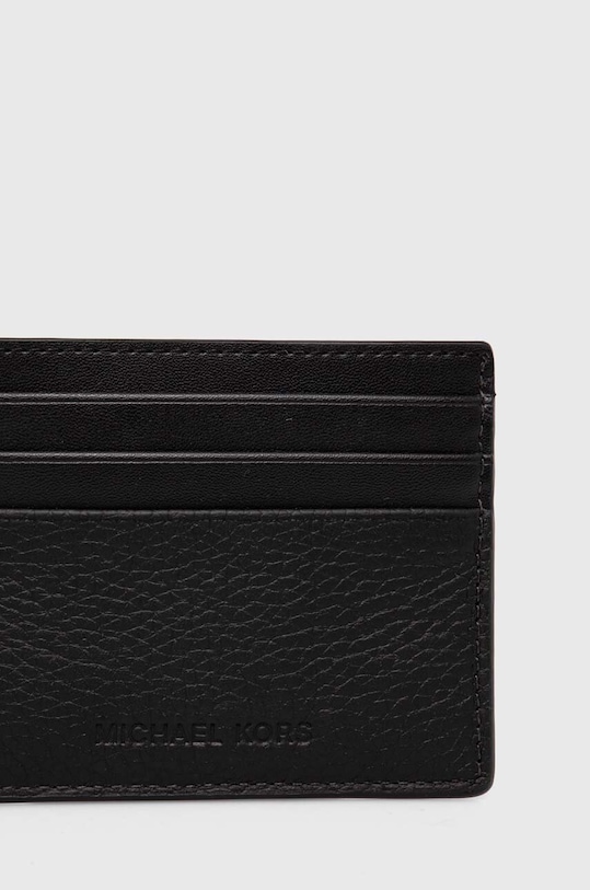 Шкіряний чохол на банківські карти Michael Kors 39T4LHDD2O чорний AW24