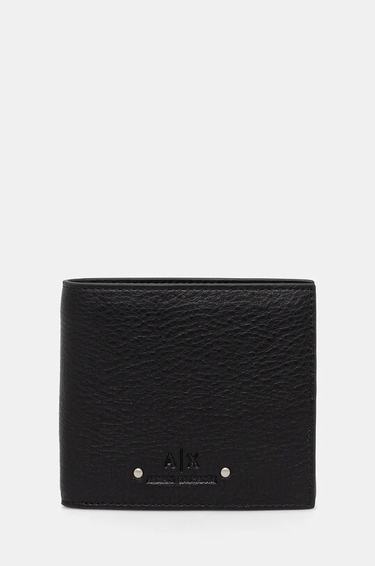 Armani Exchange portofel imitatie de piele negru 958098.4F870