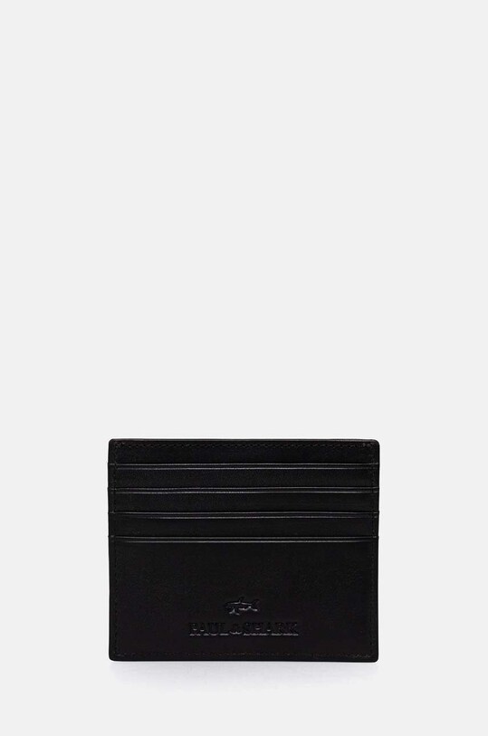 Paul&Shark carcasa din piele husă de card negru 14318116