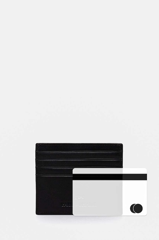 Paul&Shark etui na karty skórzane czarny 14318116