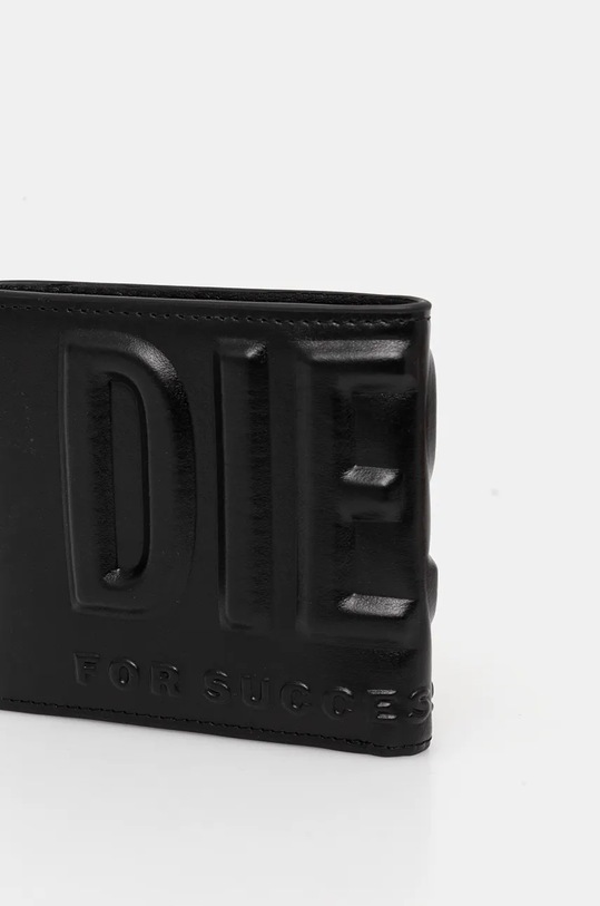 Diesel portfel skórzany DSL 3D BI FOLD COIN S X10008.PR818 czarny AW24