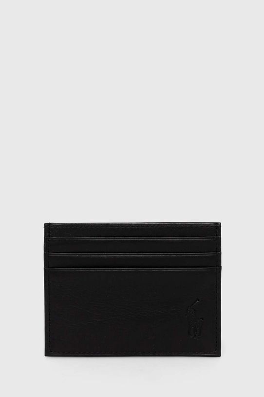 Polo Ralph Lauren carcasa din piele husă de card negru 405913722