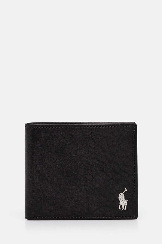 Портмоне Polo Ralph Lauren гладка кожа черен 405945983