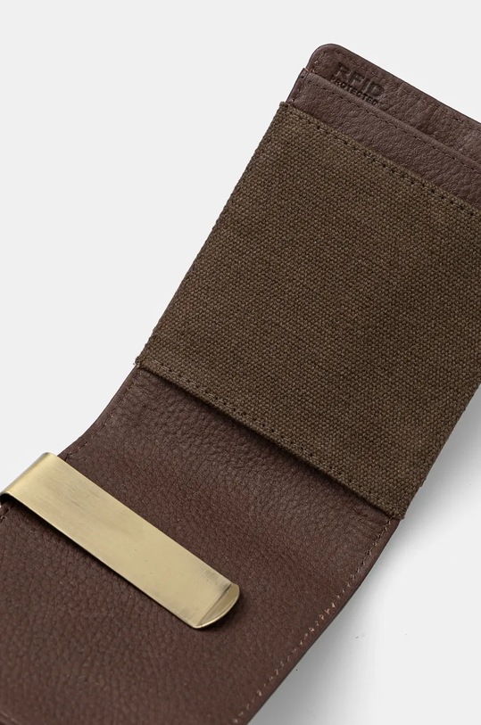 Accesorii Barbour portofel de piele MGS0088 maro
