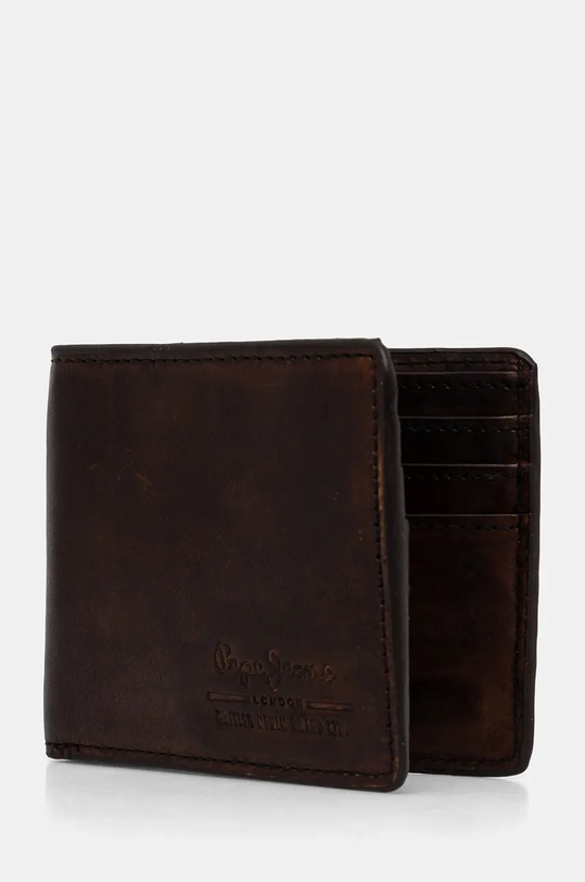 Кожен портфейл Pepe Jeans TATE WALLET PM070387 кафяв AW24