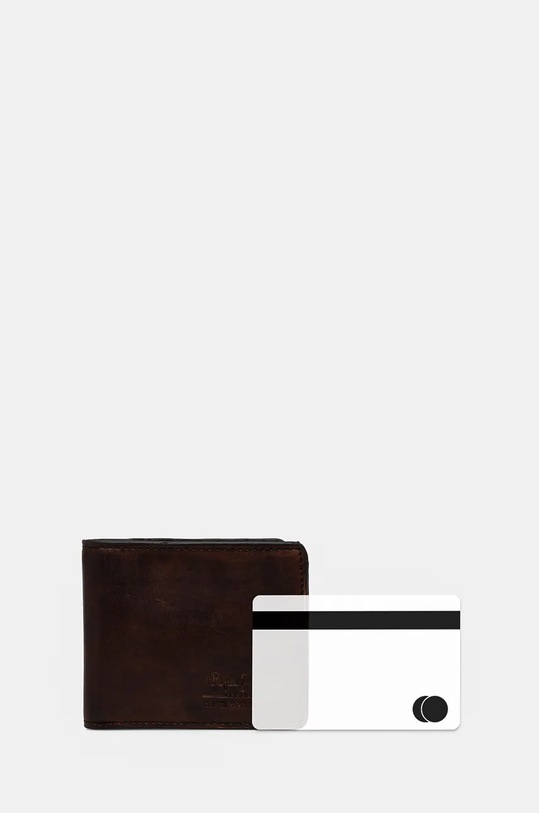 Кожен портфейл Pepe Jeans TATE WALLET PM070387 кафяв