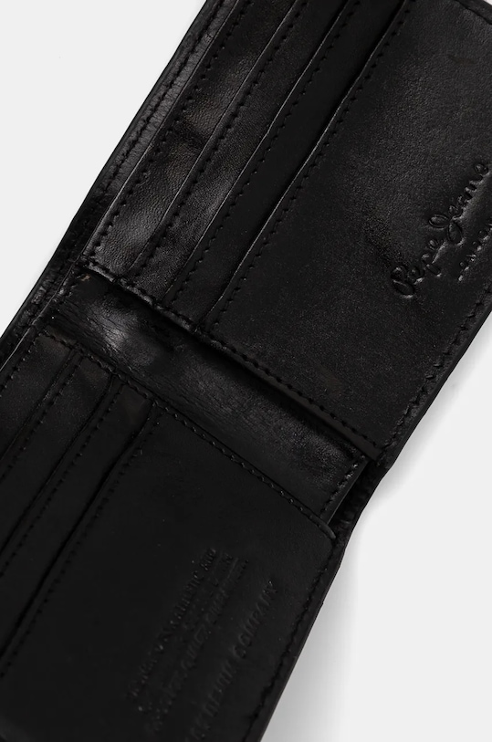 Кожен портфейл Pepe Jeans TATE WALLET черен PM070387