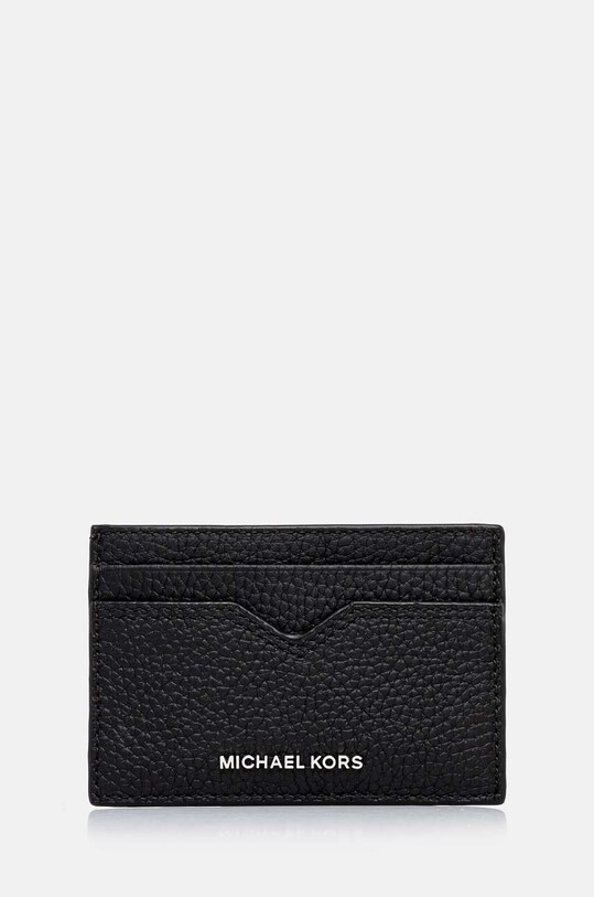 Michael Kors carcasa din piele husă de card negru 39F4LHDD0L