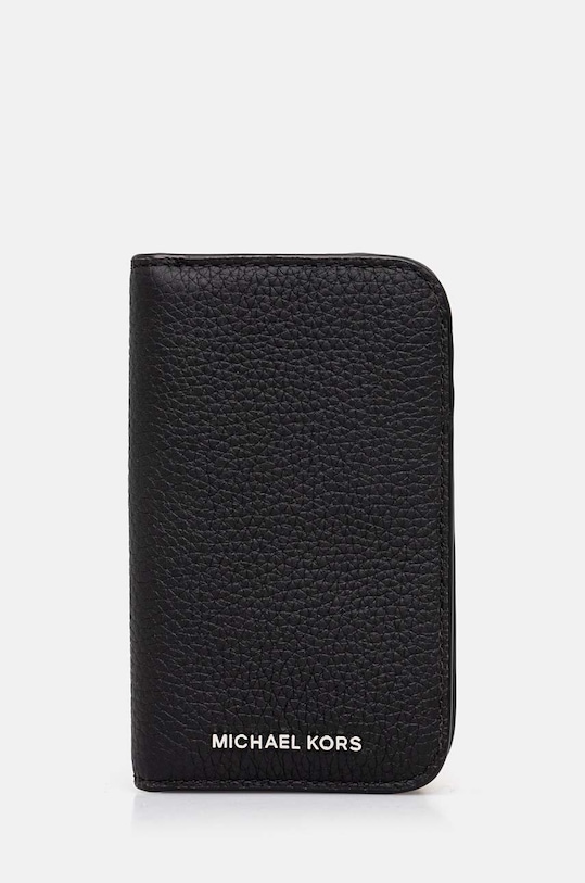 Michael Kors portfel skórzany skóra licowa czarny 39F4LHDD0O