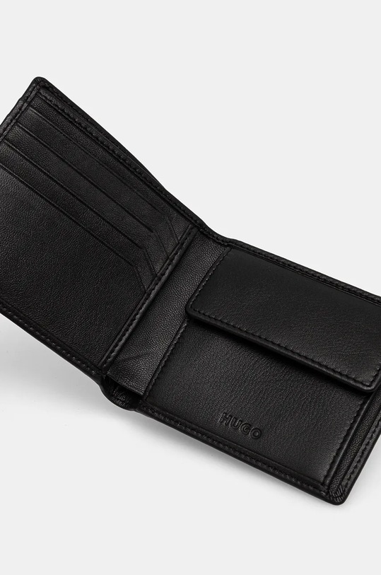 HUGO portofel de piele 50529562 negru AW24