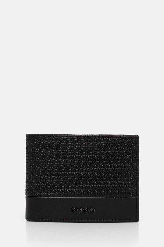Kožni novčanik Calvin Klein bez uzorka crna K50K512273