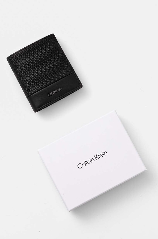 Шкіряний гаманець Calvin Klein K50K512276 чорний