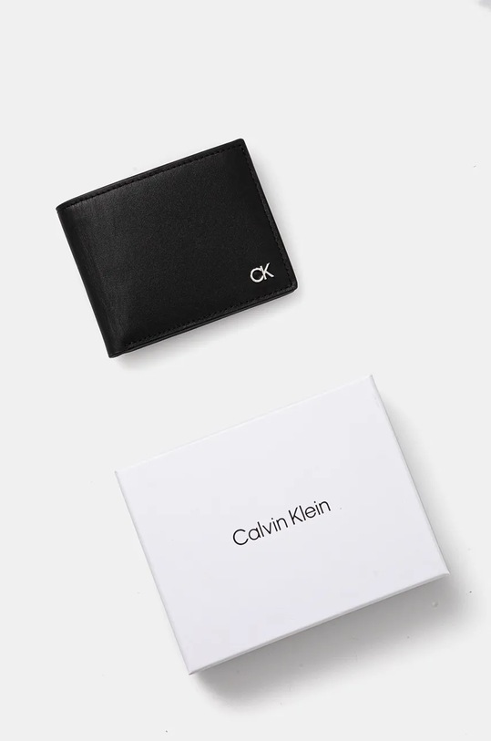 Кожен портфейл Calvin Klein черен K50K512289
