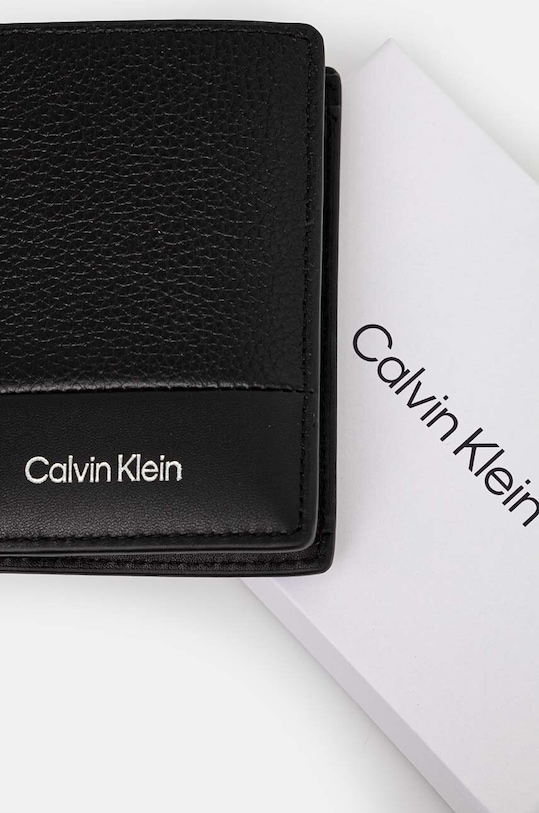 Кожен портфейл Calvin Klein черен K50K512303