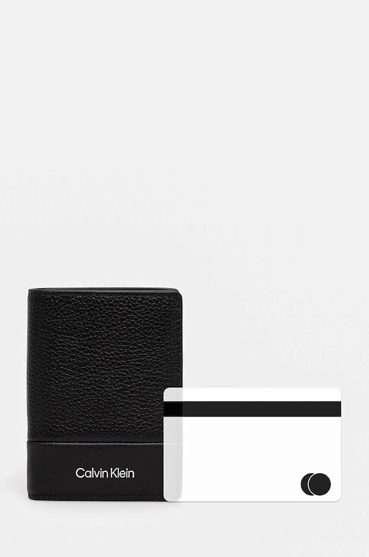 Кожен портфейл Calvin Klein K50K512303 черен
