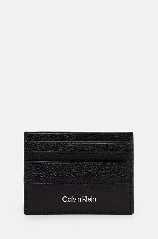 Calvin Klein carcasa din piele husă de card negru K50K512315
