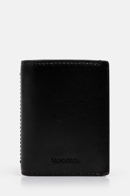 Kožni etui za kartice Calvin Klein etui za kartice crna K50K512488