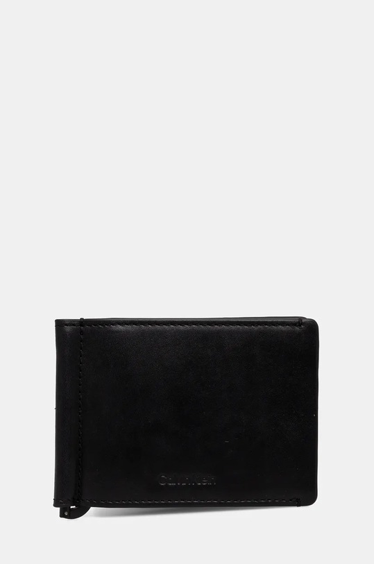 Гаманець Calvin Klein лицьова шкіра чорний K50K512500