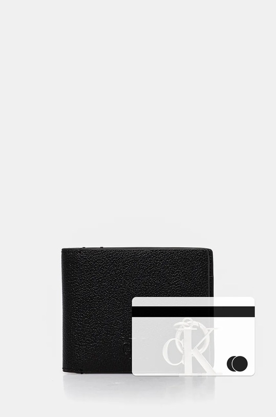 Kožená peněženka + klíčenka Calvin Klein Jeans K50K512101 černá