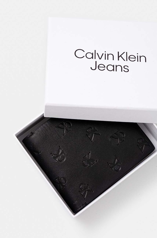 Кожаный кошелек Calvin Klein Jeans чёрный K50K512588