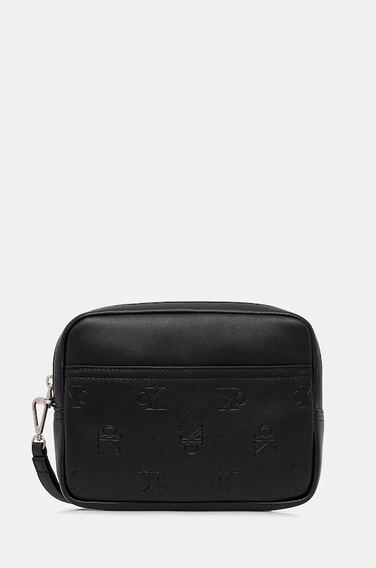 Malá taška Calvin Klein Jeans imitácia kože čierna K50K512589