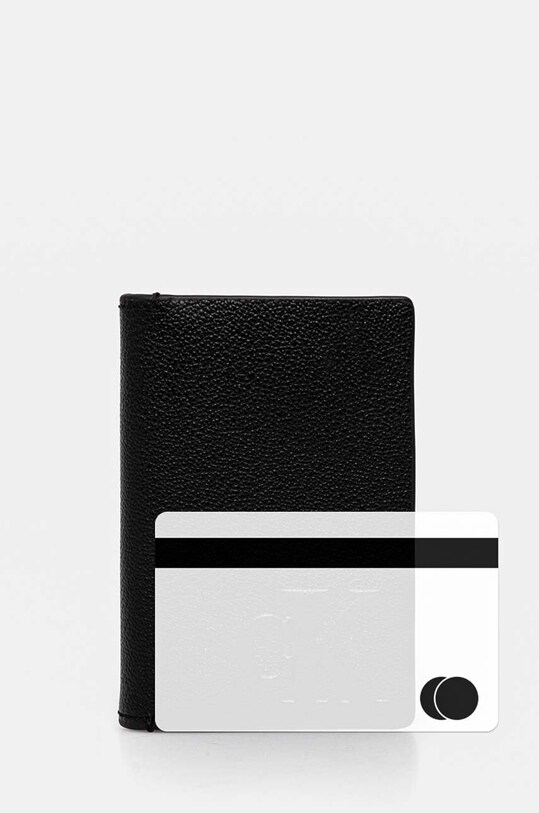 Calvin Klein Jeans etui na karty skórzane K50K512595 czarny