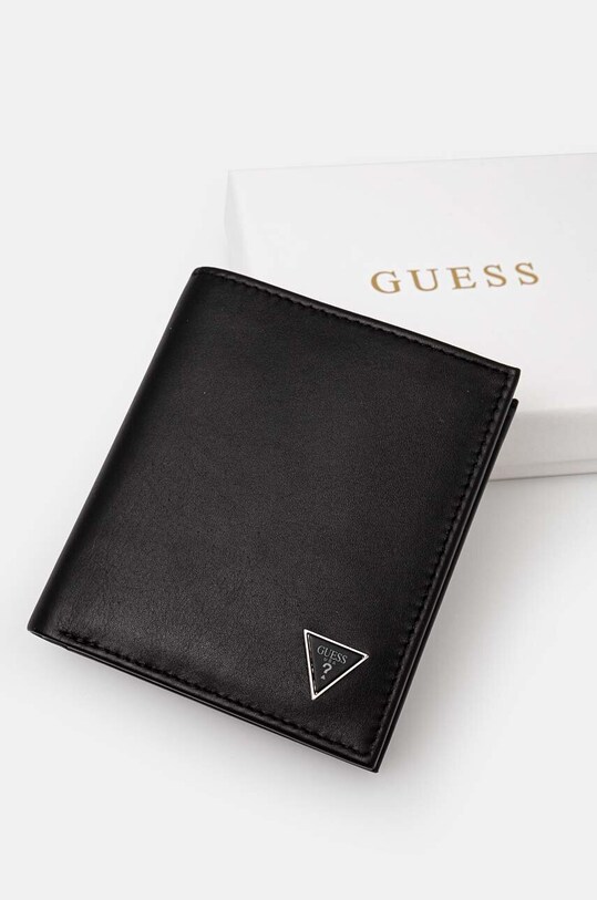 Кожаный кошелек Guess FIRENZE чёрный SMFISE.LEA22