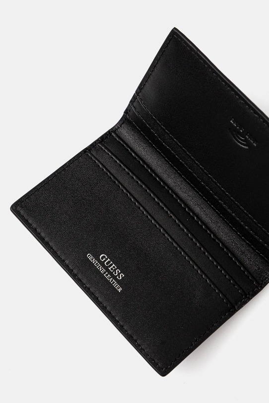 Akcesoria Guess etui na karty skórzane MADRID SMMTSL.LEA56 czarny
