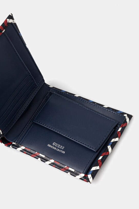 Accesorii Guess portofel SMTOGW.LEA20 bleumarin
