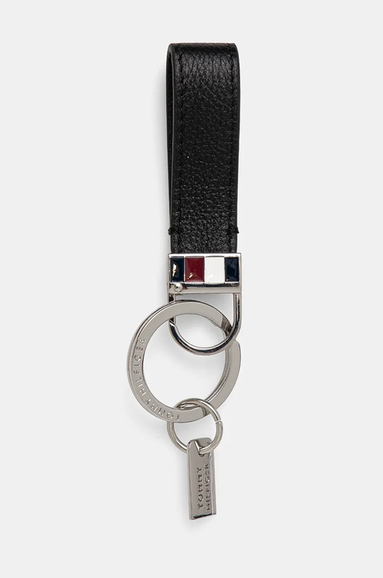 Akcesoria Tommy Hilfiger portfel skórzany + brelok AM0AM12788 czarny