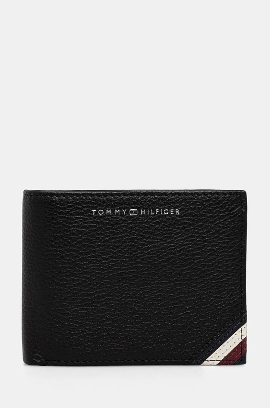 Tommy Hilfiger portfel skórzany skóra licowa czarny AM0AM13141
