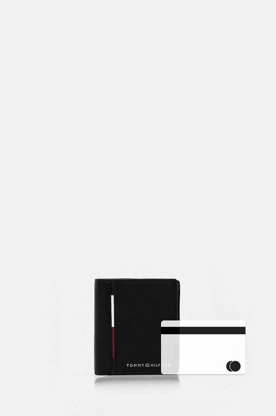Tommy Hilfiger portfel skórzany AM0AM12761 czarny